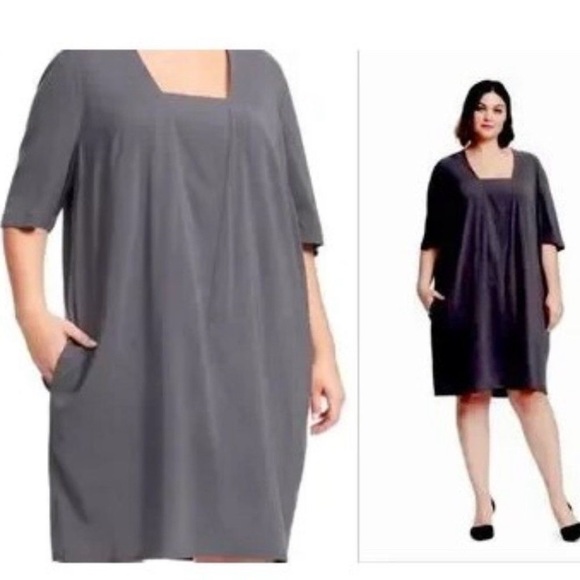 🤩Universal Standard Dress in Large! NWOT U.S. Size 22-24. Great Deep WineColor. - Picture 3 of 10